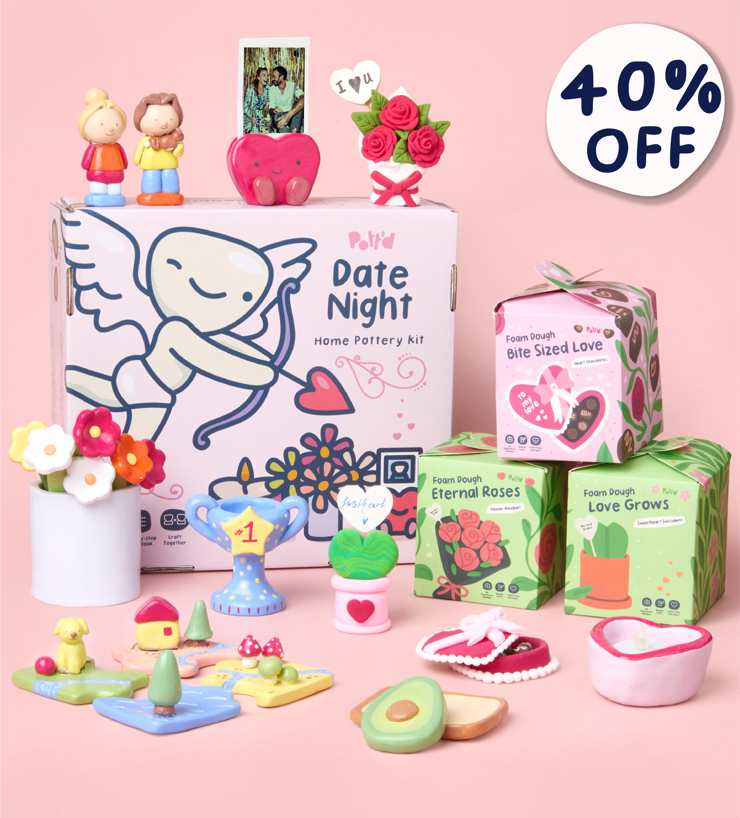 Coffret Craft & Connect Argile Soirée en Amoureux