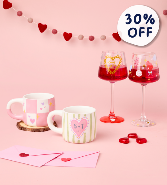 Valentine’s Wine & Mug Painting Bundle