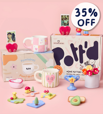 At-Home Pottery & Mug Painting Date Bundle