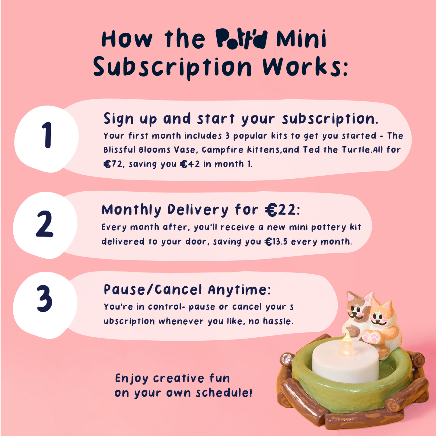 Home Pottery Mini Kit Subscription