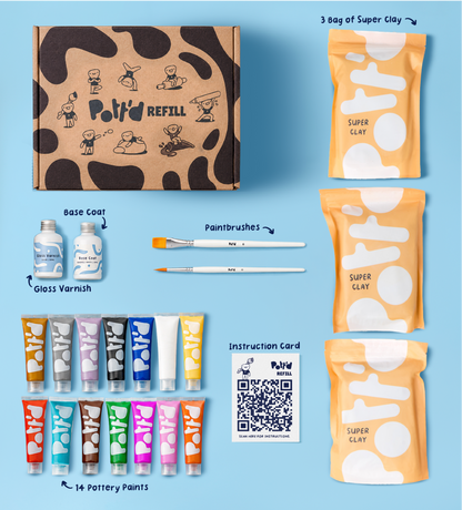 Nachfüllpack: Töpfer-Kit für zu Hause
