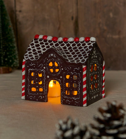 Gingerbread Tealight House