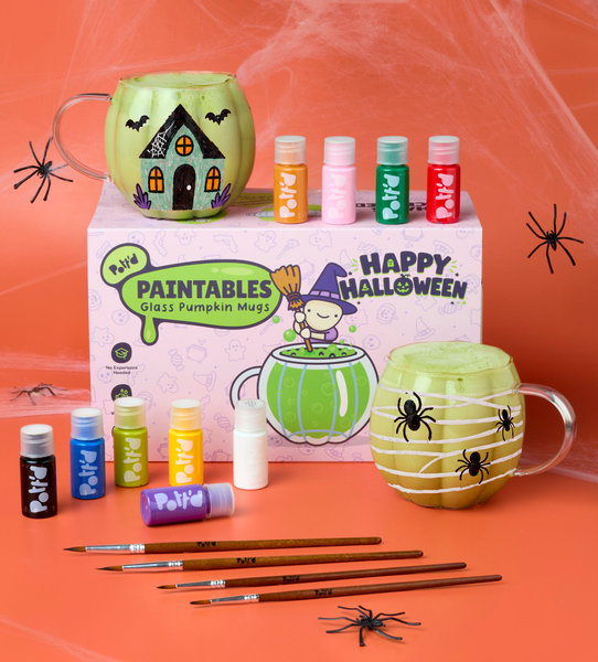Tazas Calabazas Aterradoras de Cristal x2