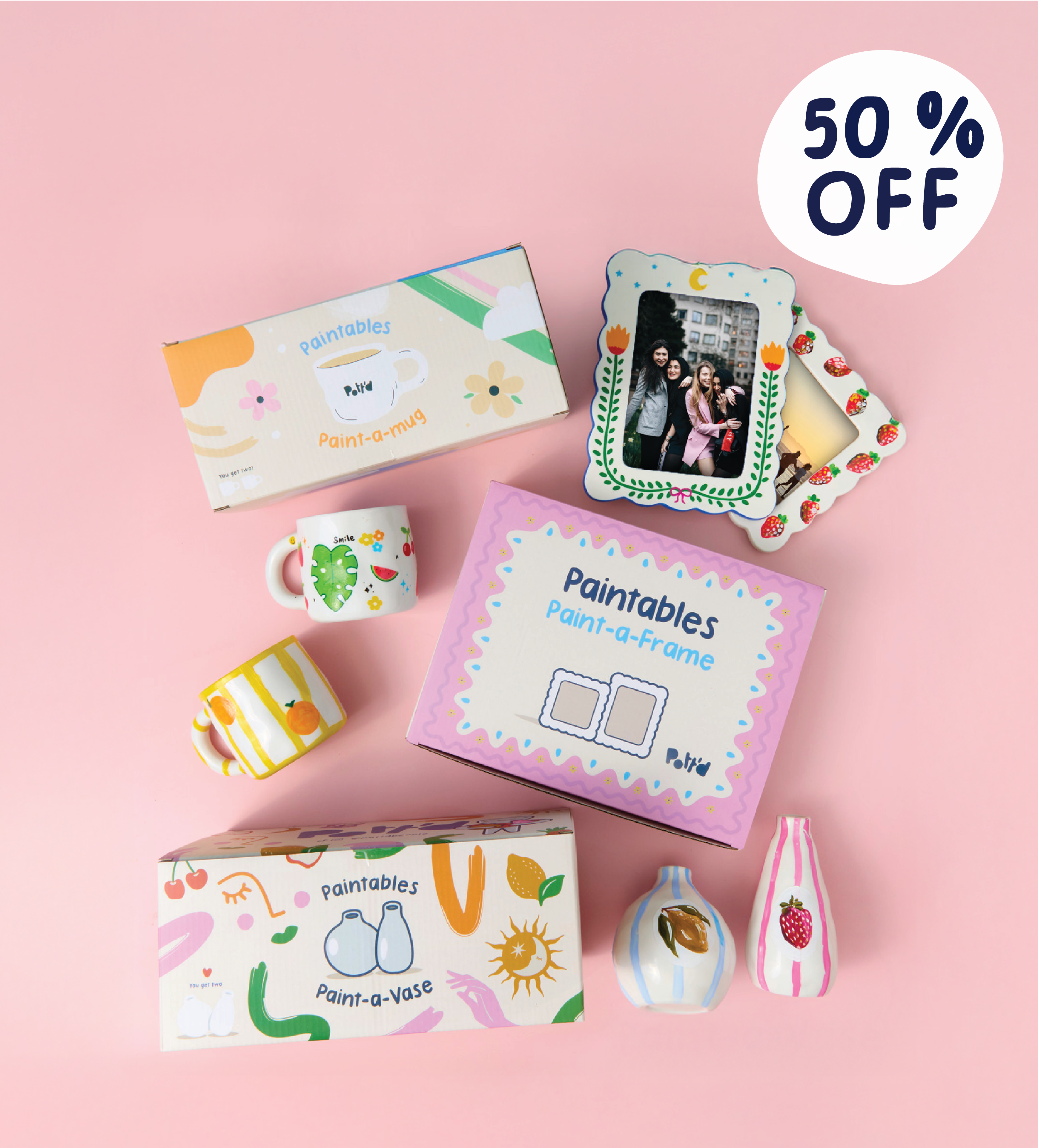 Paintables Mug, Frame & Vase Bundle - Image 1