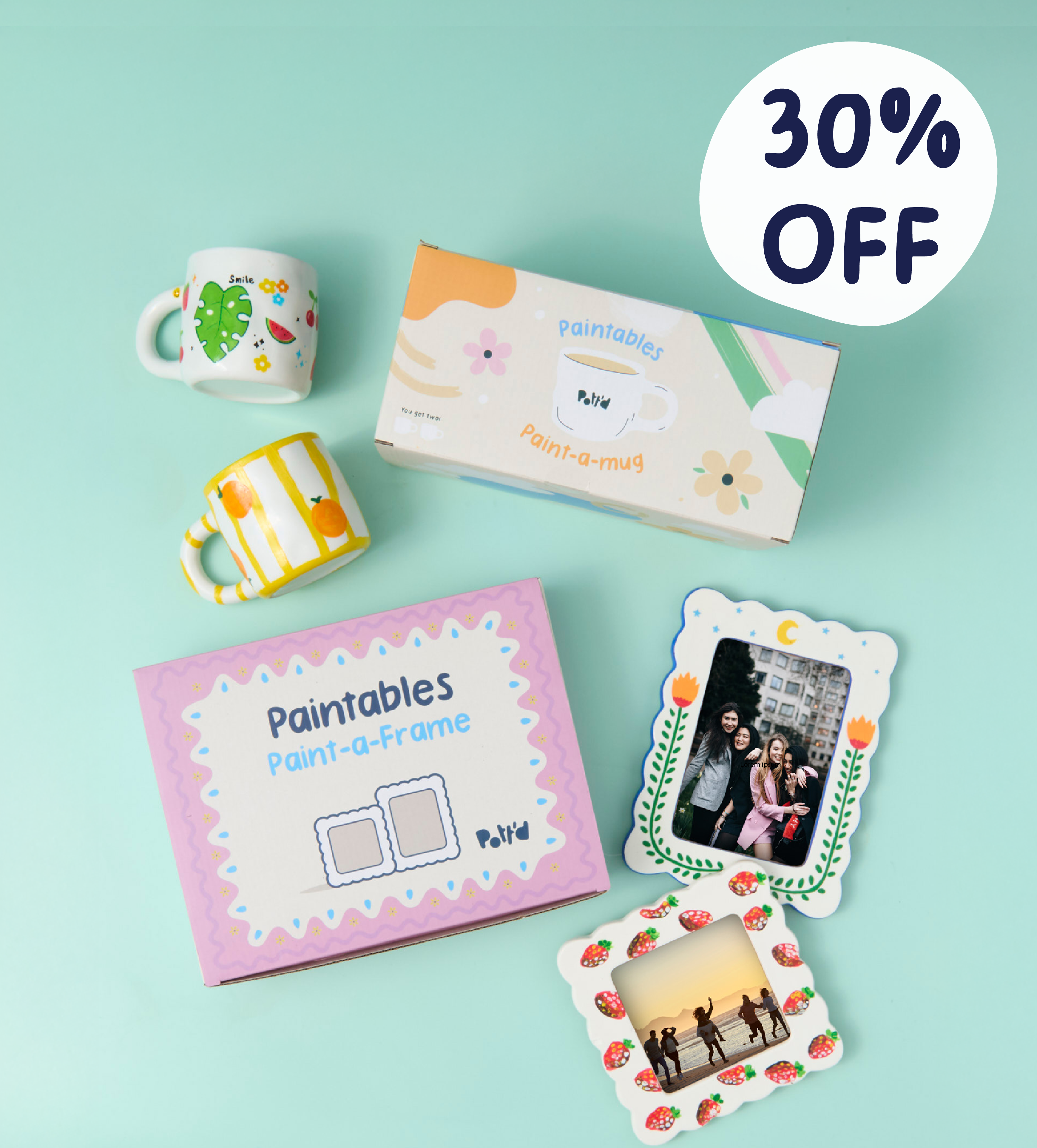 Paintables Set: Tasse & Rahmen - Image 1