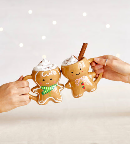 Christmas Pottery & Gingerbread Mug Bundle