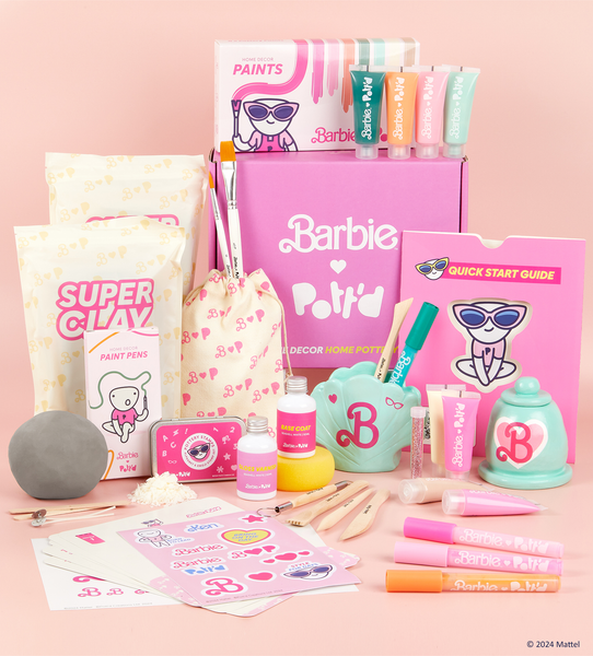 Kit de Alfarería para el Hogar Decoración para Casa Barbie™ x Pott'd