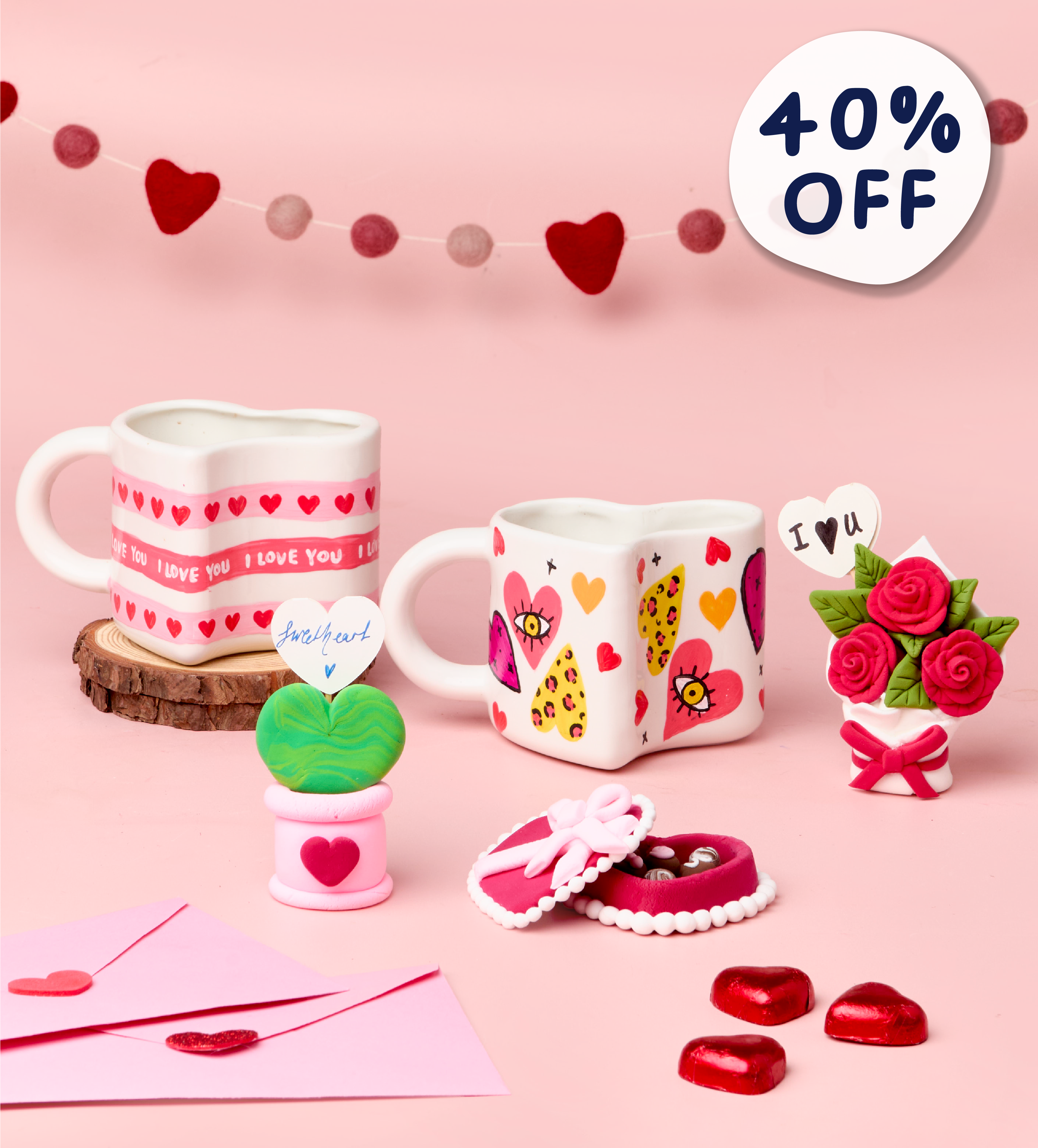 Date Night Mugs & Foam Dough Bundle - Image 1