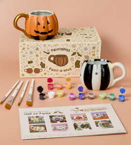Peinture Sur Tasse Citrouille x2