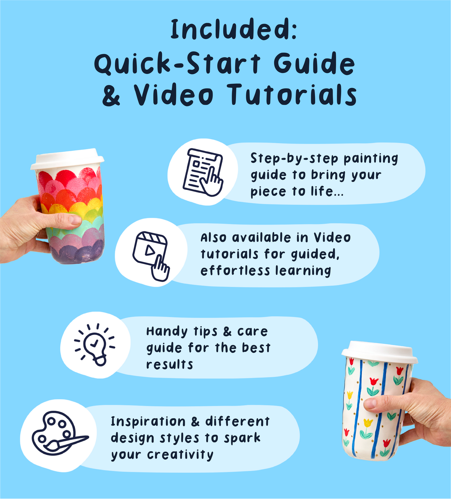 Mum's Masterpiece to Go: Travel Mug Painting Kit