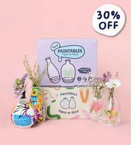 Coffret Vases en Céramique & Verre à Peindre
